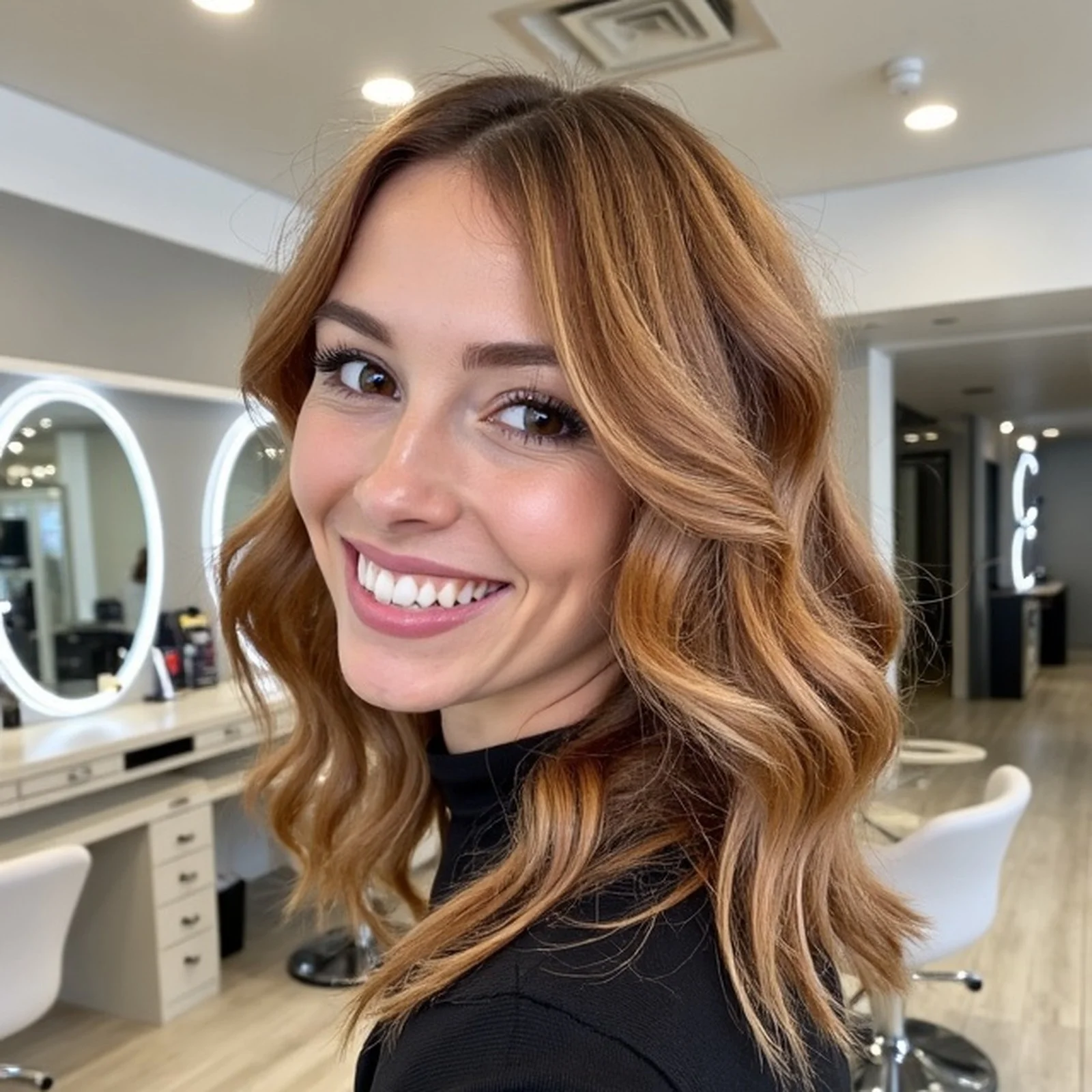 Copper hair colour transformation