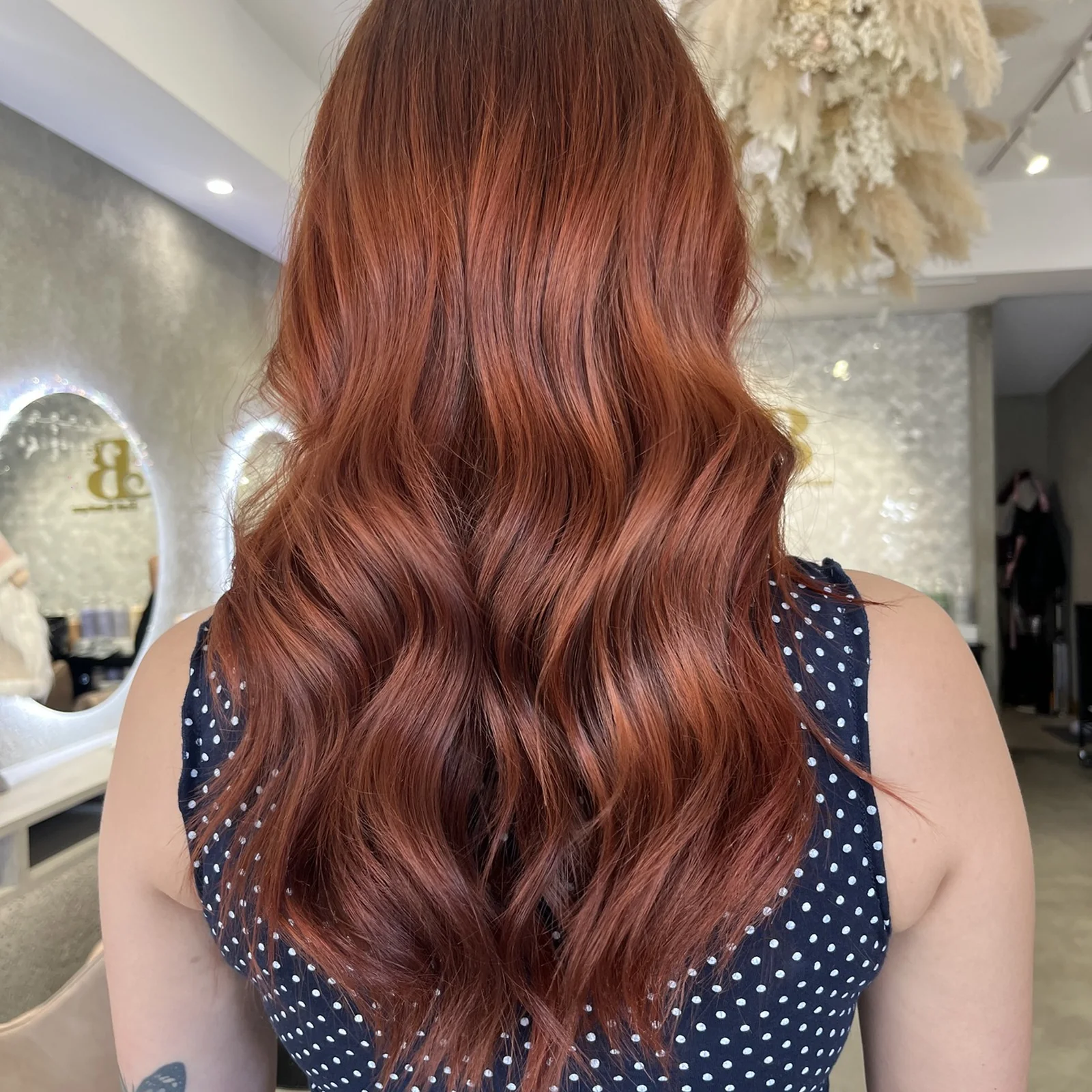Copper hair colour styling showcase